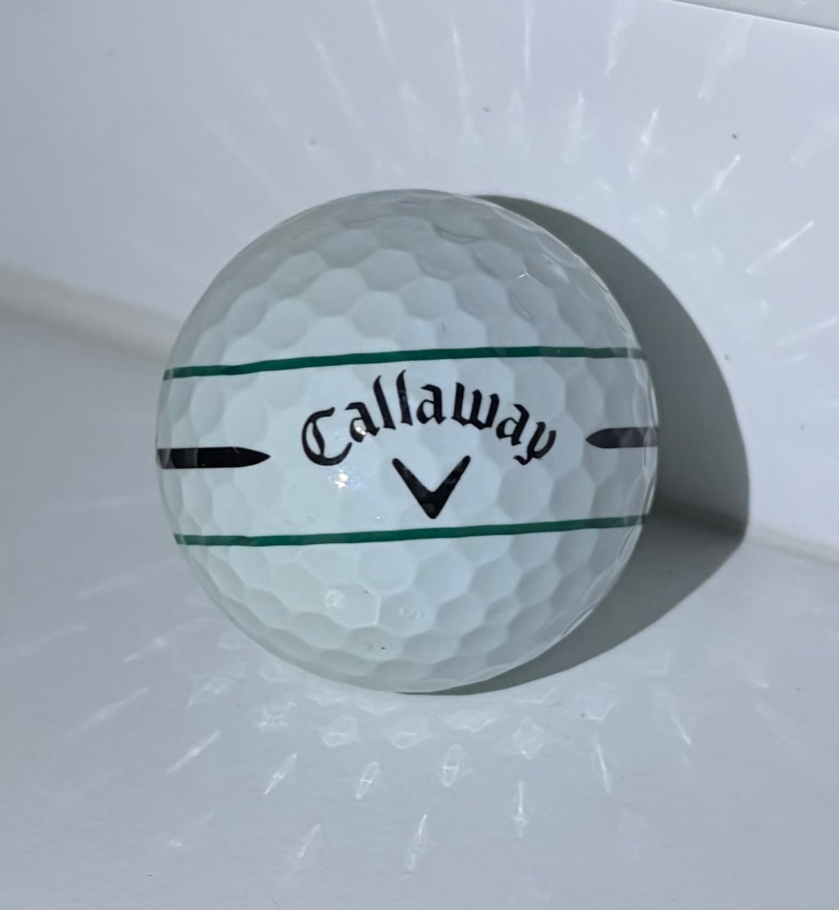 12 Mint (5A) Callaway Chrome Soft 360 Triple Track White & Yellow