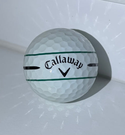 12 Mint (5A) Callaway Chrome Soft 360 Triple Track White & Yellow