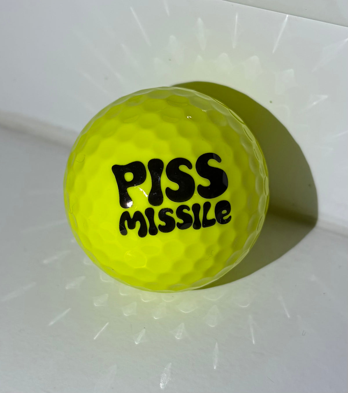 Single (1) (4A-5A) Piss Missile Golf Ball