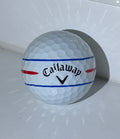 12 Mint (5A) Callaway Chrome Soft 360 Triple Track White & Yellow